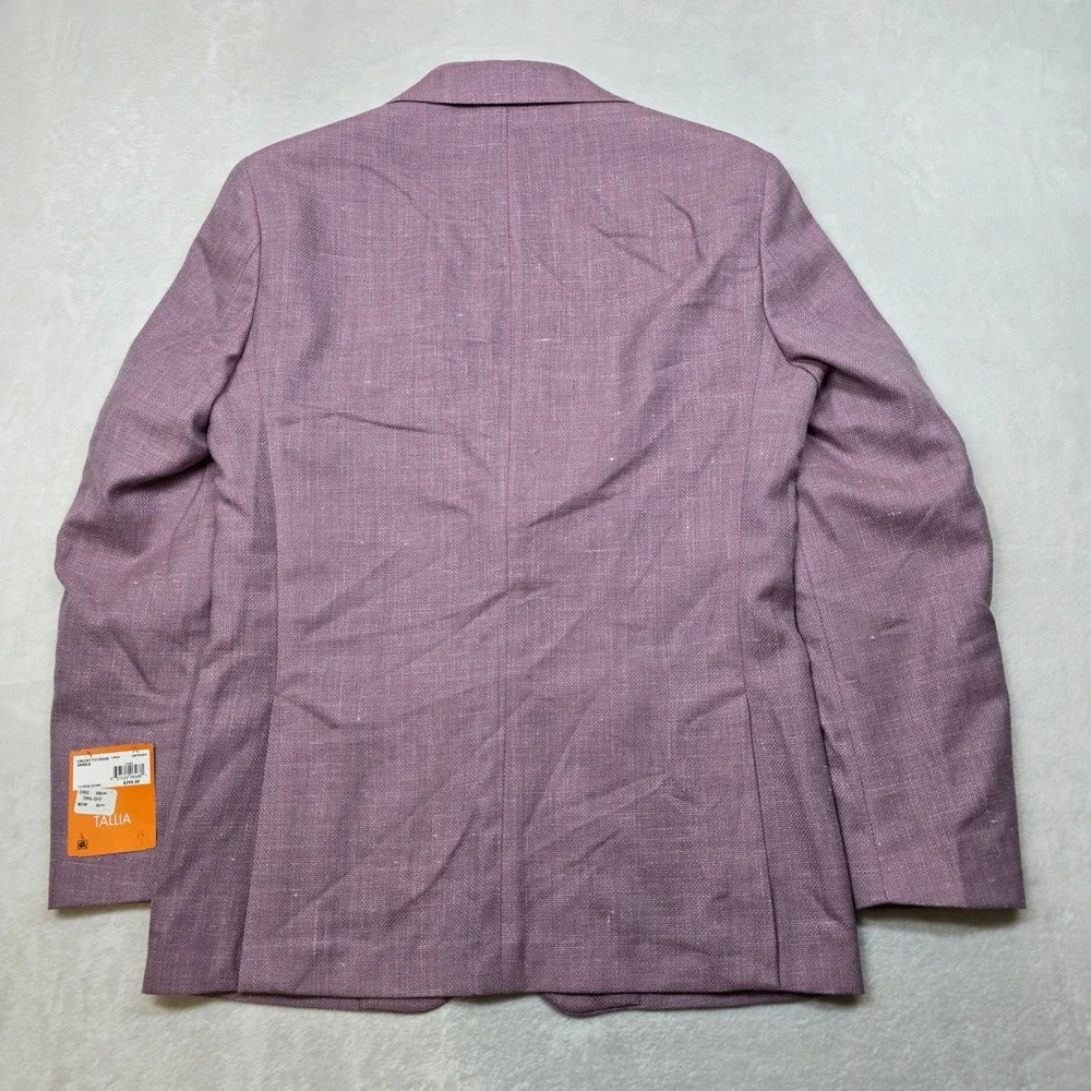 Tallia Slim-Fit Lilac Weave Sport Coat Mens 38R‎ 38 Purple Modern Wool Linen NEW